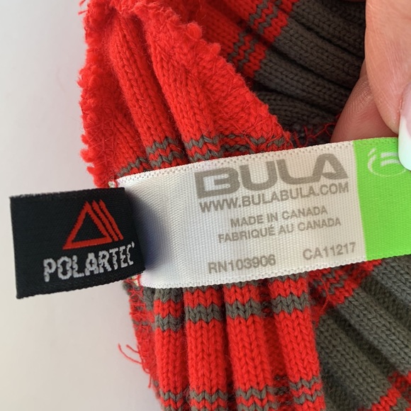 Bula Red/Gray Striped Beanie - Picture 6 of 6
